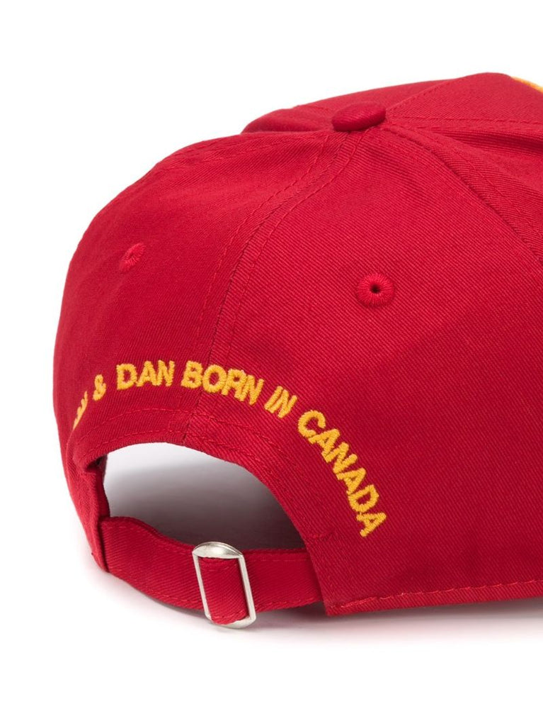 Red Flap Patch Cotton Cap