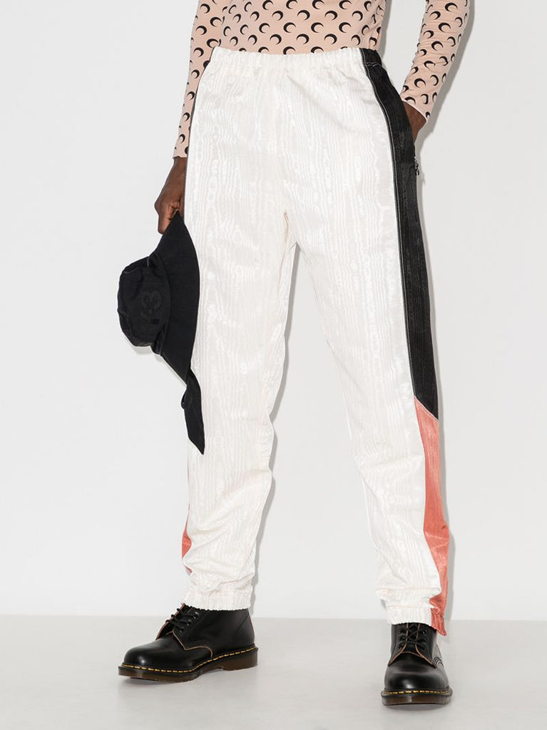 Panelled MoirÃ_x0083_Â© Track Pants