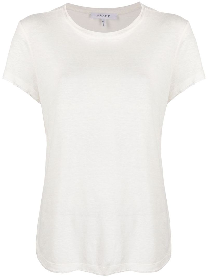 White Organic Linen T-shirt