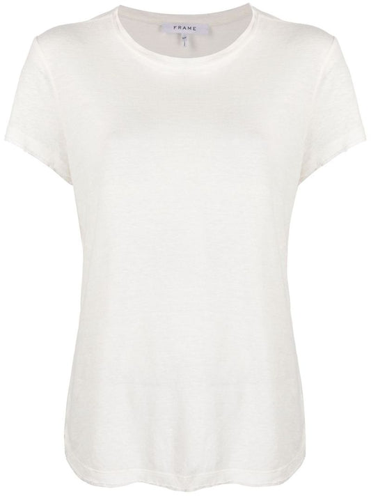 White Organic Linen T-shirt