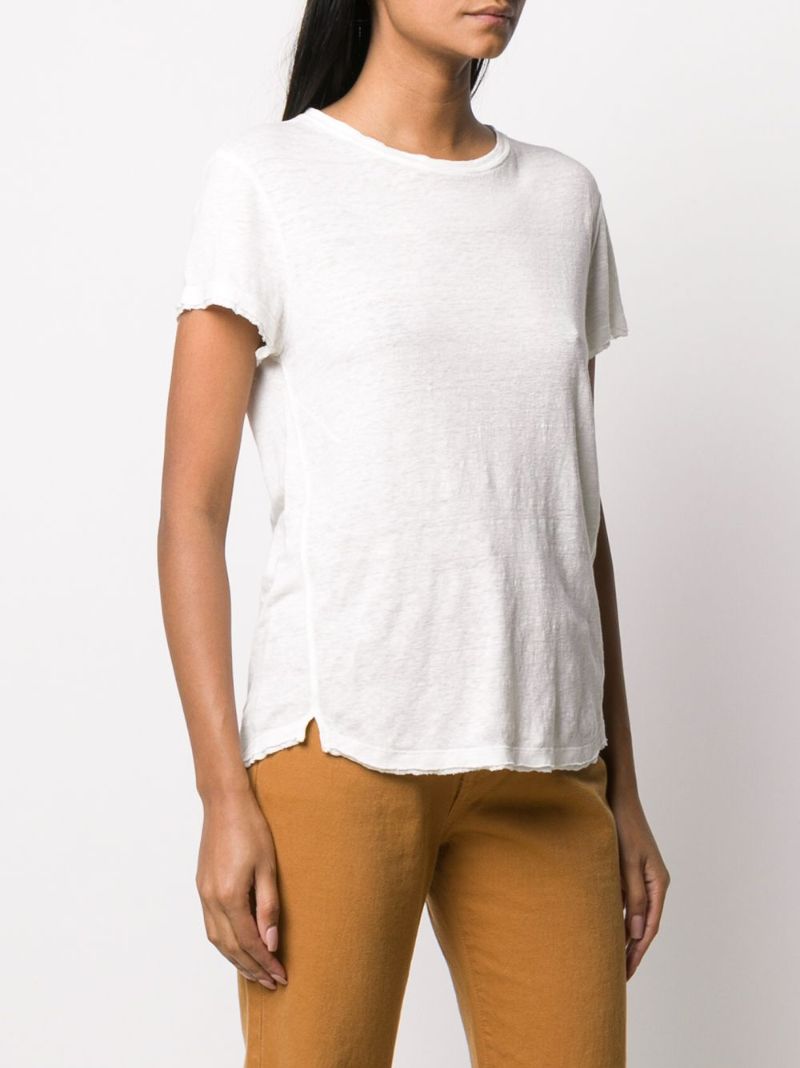 White Organic Linen T-shirt