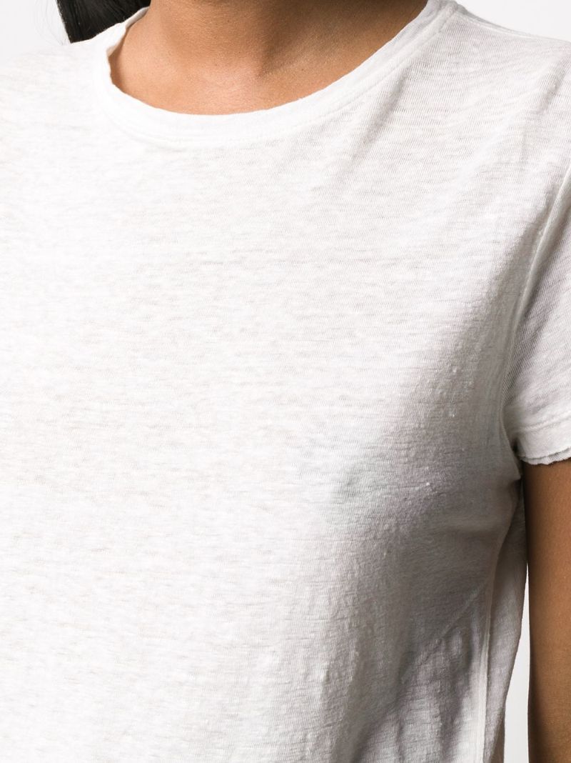 White Organic Linen T-shirt
