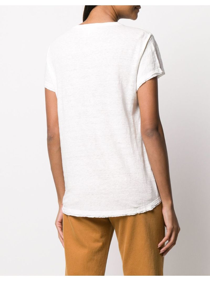 White Organic Linen T-shirt