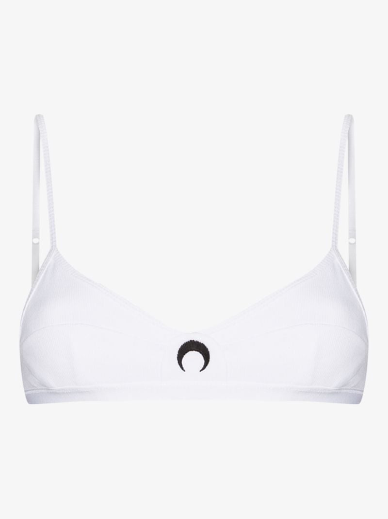 Crescent Moon Ribbed Bra
