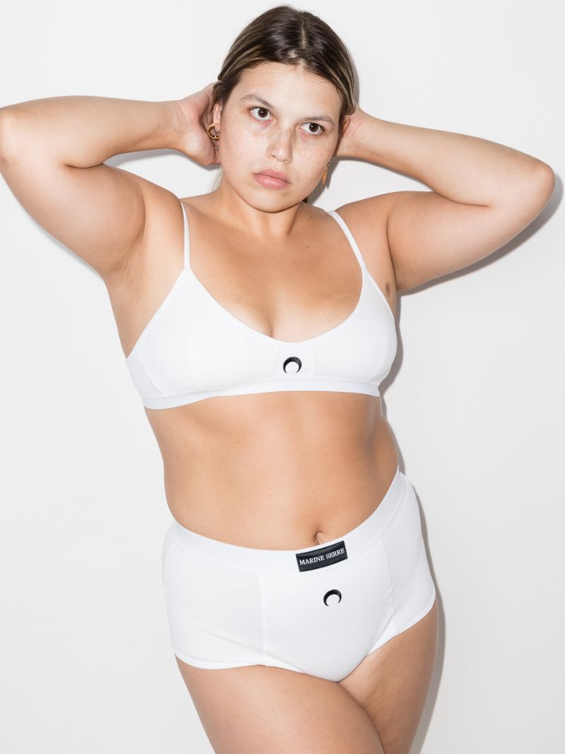 Crescent Moon Ribbed Bra
