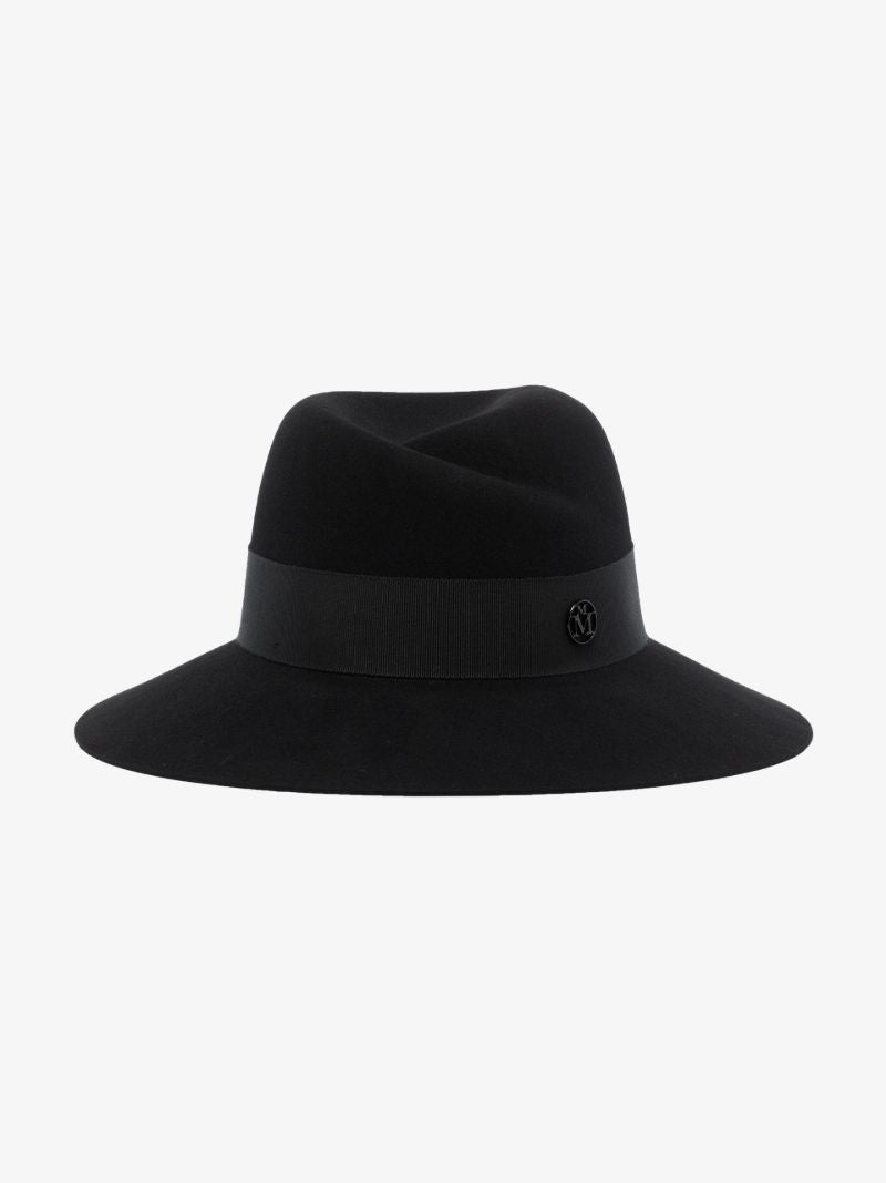 Black Virginie Fedora Hat