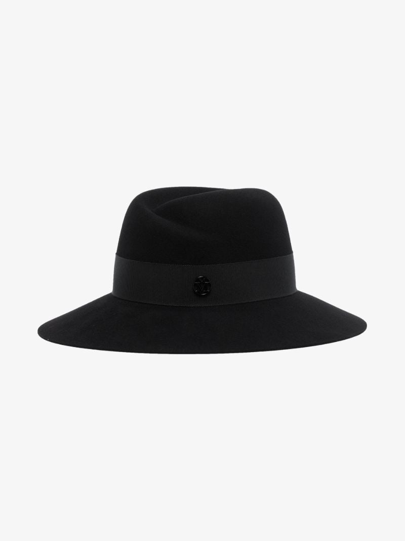 Black Virginie Fedora Hat
