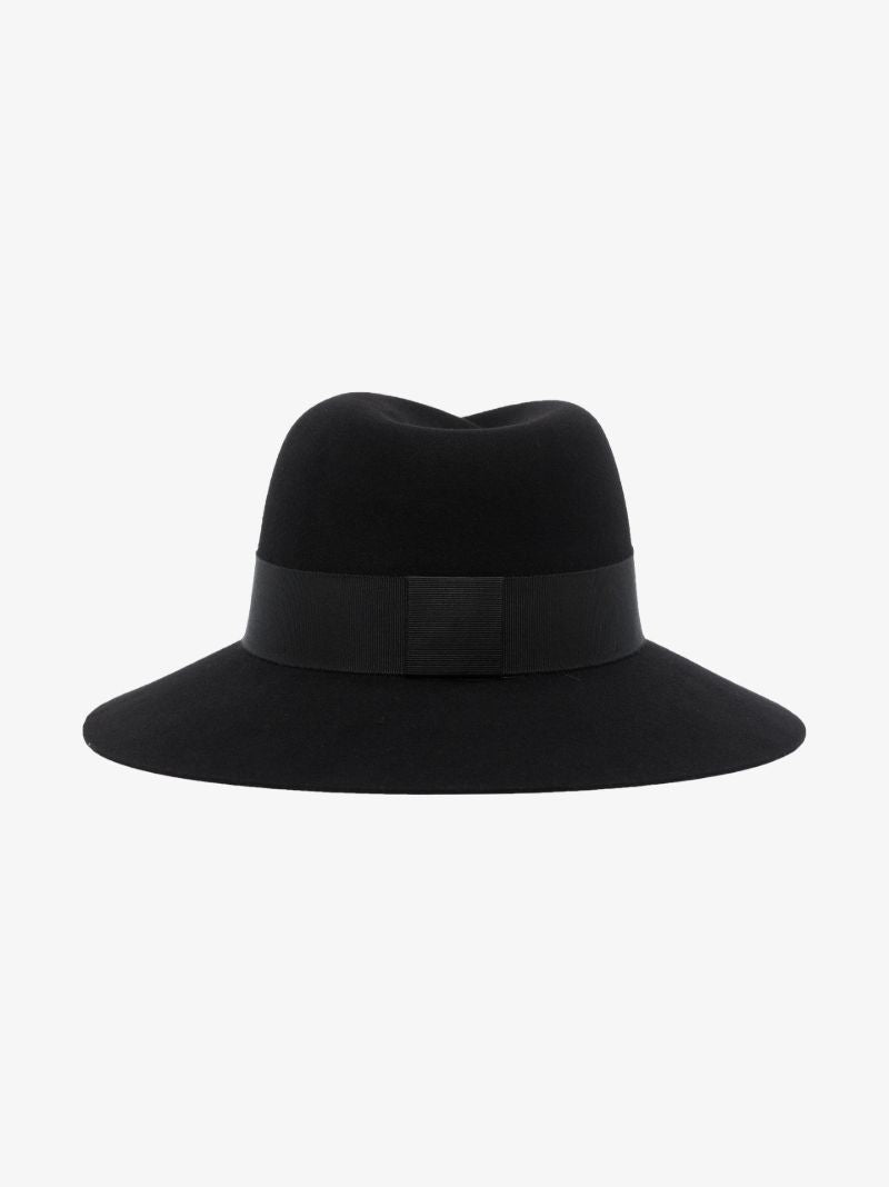 Black Virginie Fedora Hat