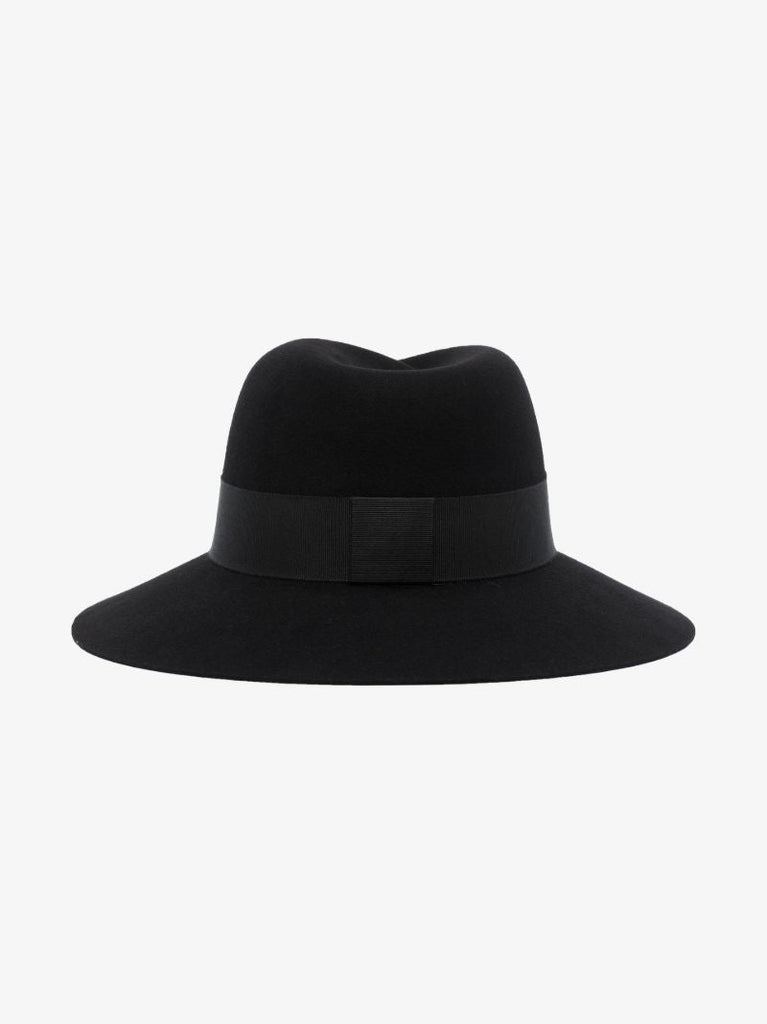 Black Virginie Fedora Hat