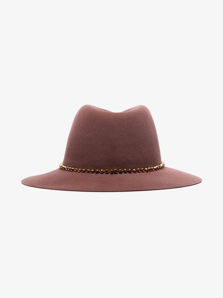 Pink Virginie Fedora Hat