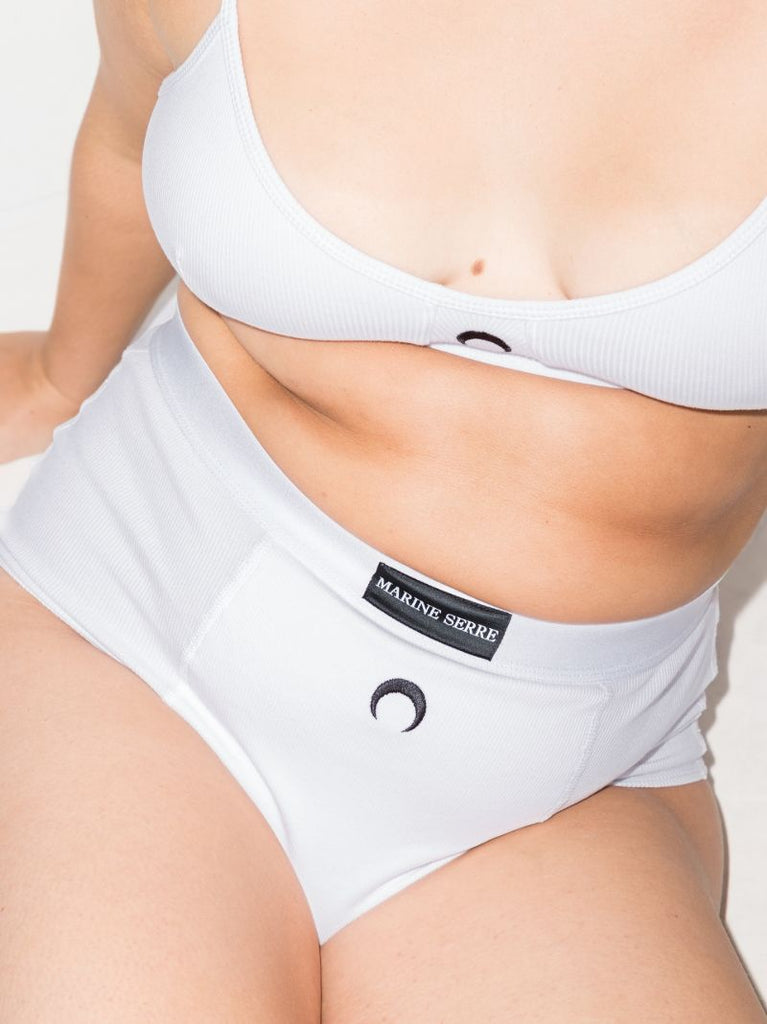 Crescent Moon High Waist Briefs