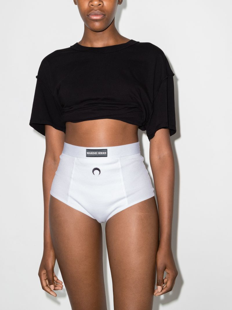 Crescent Moon High Waist Briefs