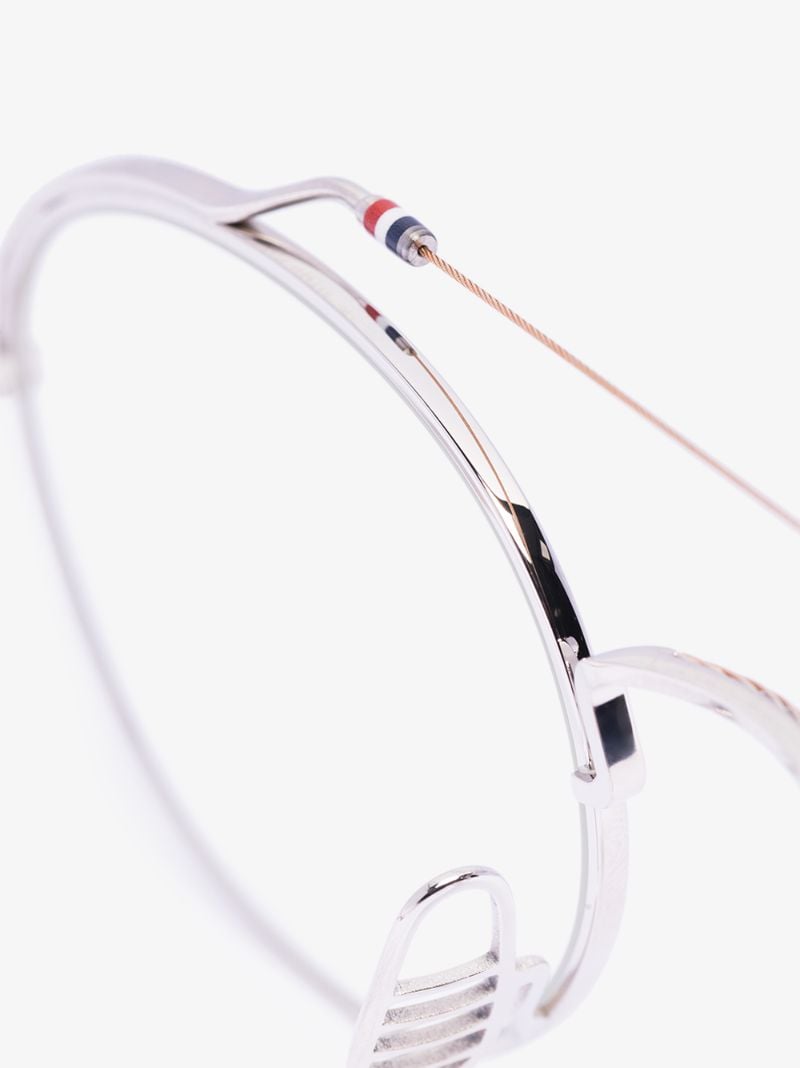 Silver Tone Round Glasses