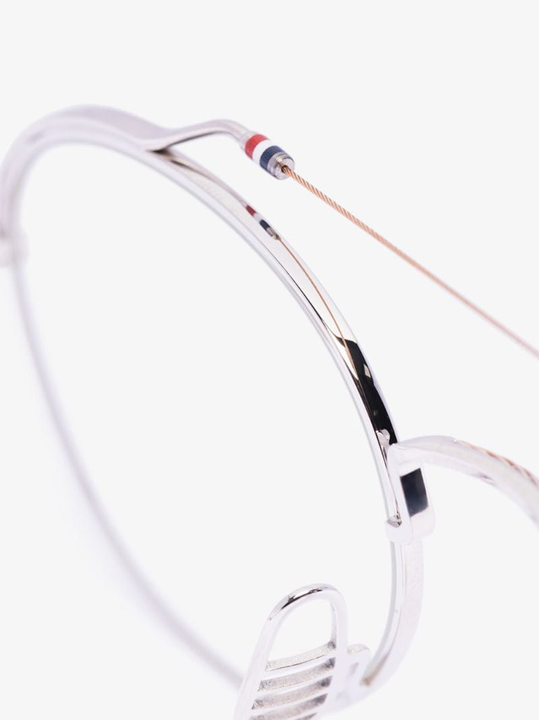 Silver Tone Round Glasses