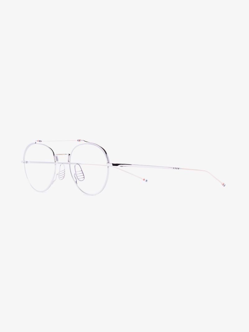 Silver Tone Round Glasses