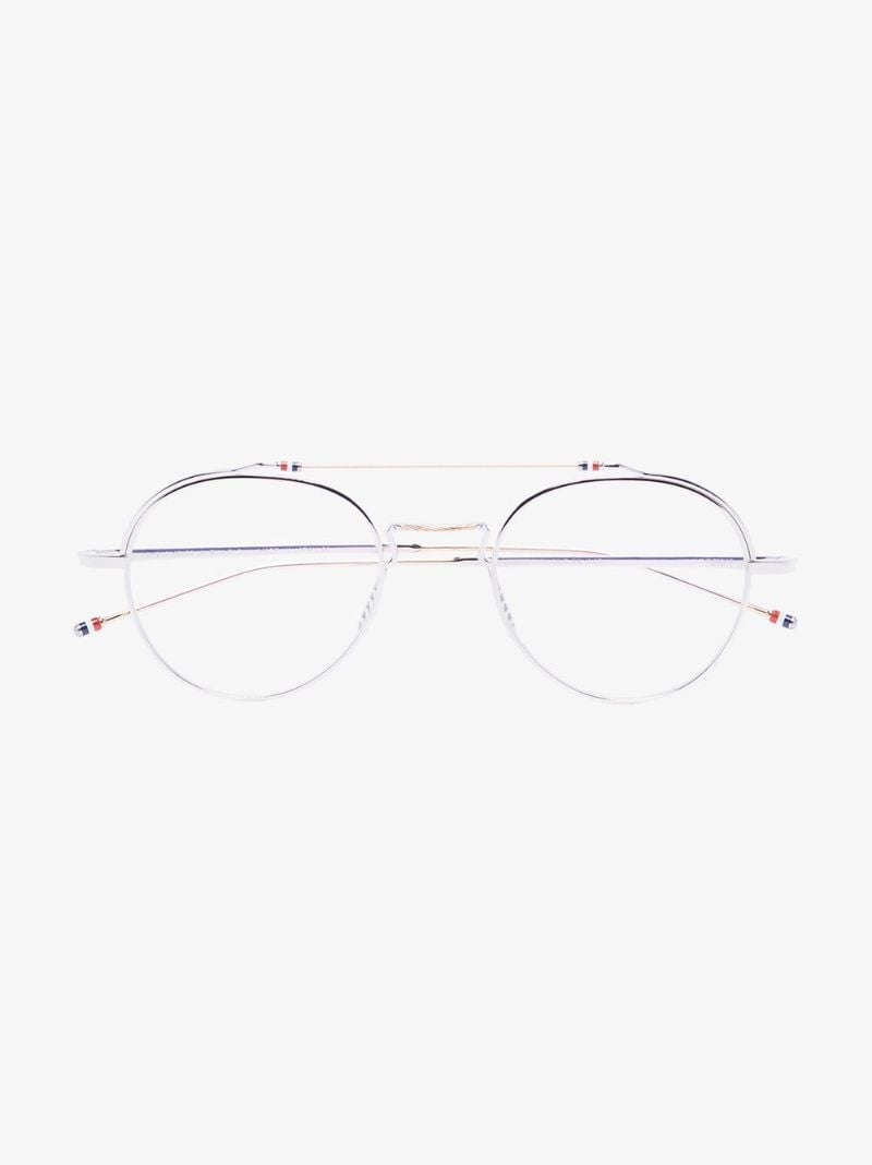 Silver Tone Round Glasses
