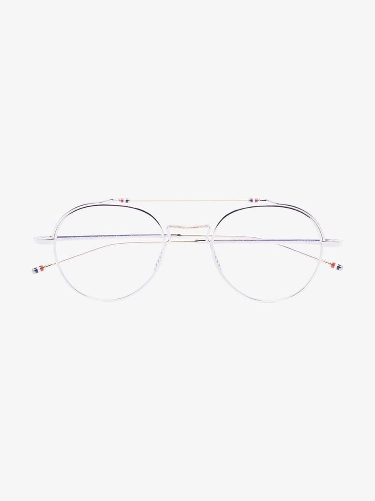 Silver Tone Round Glasses