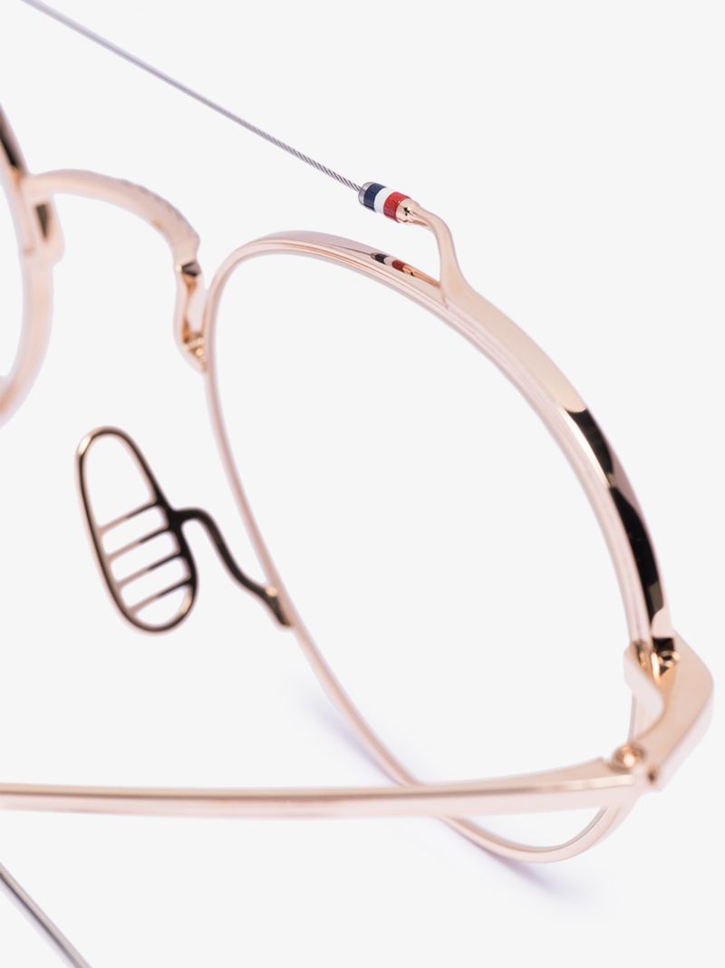 Gold Tone Round Glasses