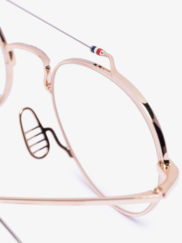 Gold Tone Round Glasses