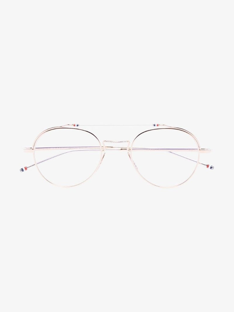Gold Tone Round Glasses