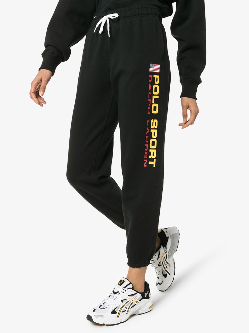 Logo Print Fleece Track Pants