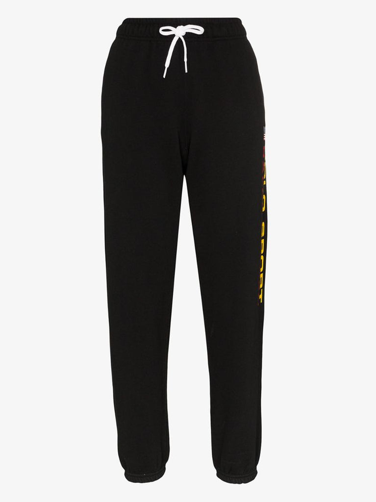 Logo Print Fleece Track Pants
