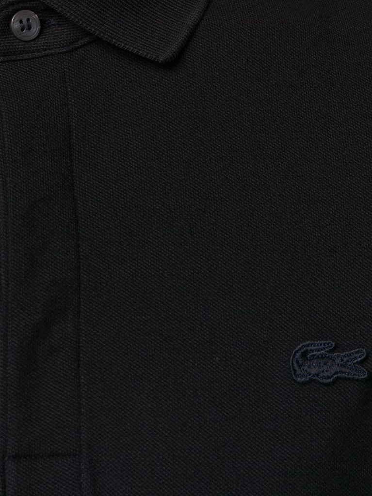 Black Logo Cotton Polo Shirt