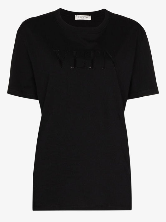 Vltn Sequin Logo T-shirt