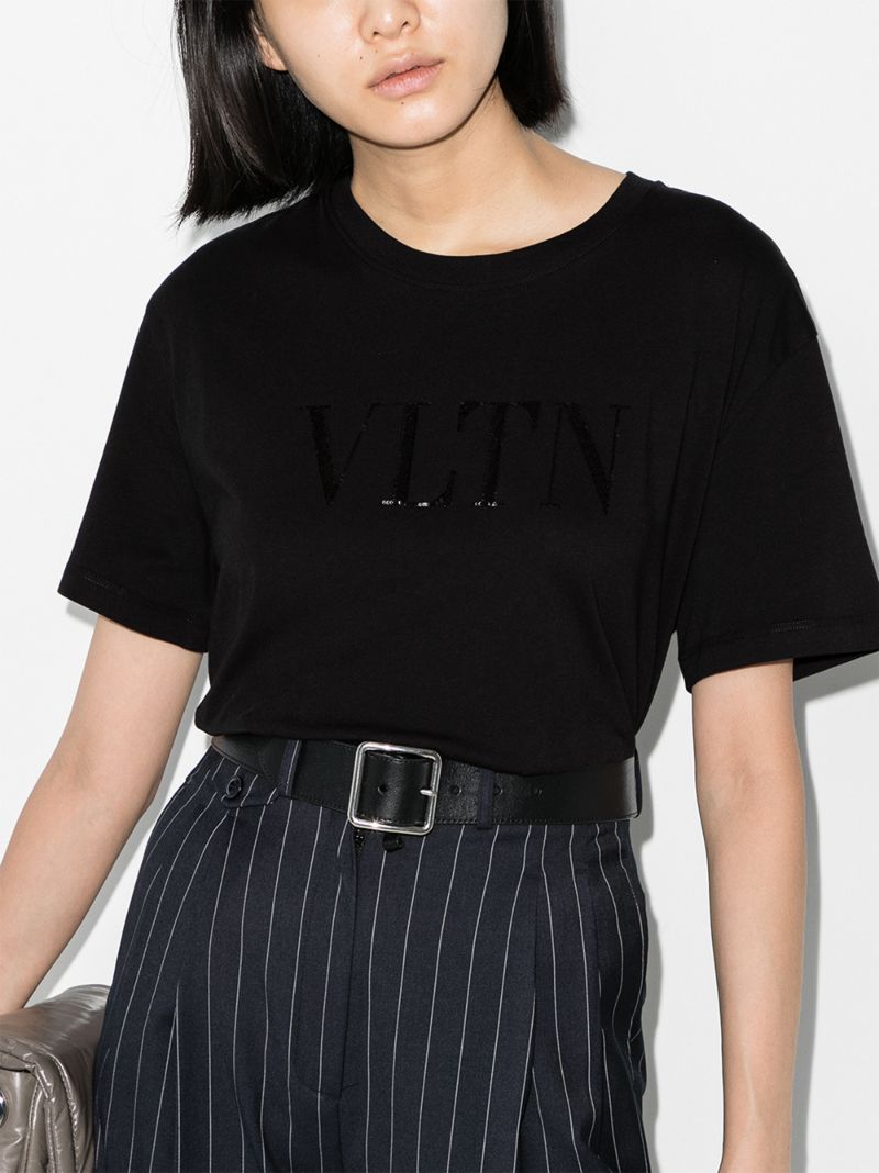 Vltn Sequin Logo T-shirt