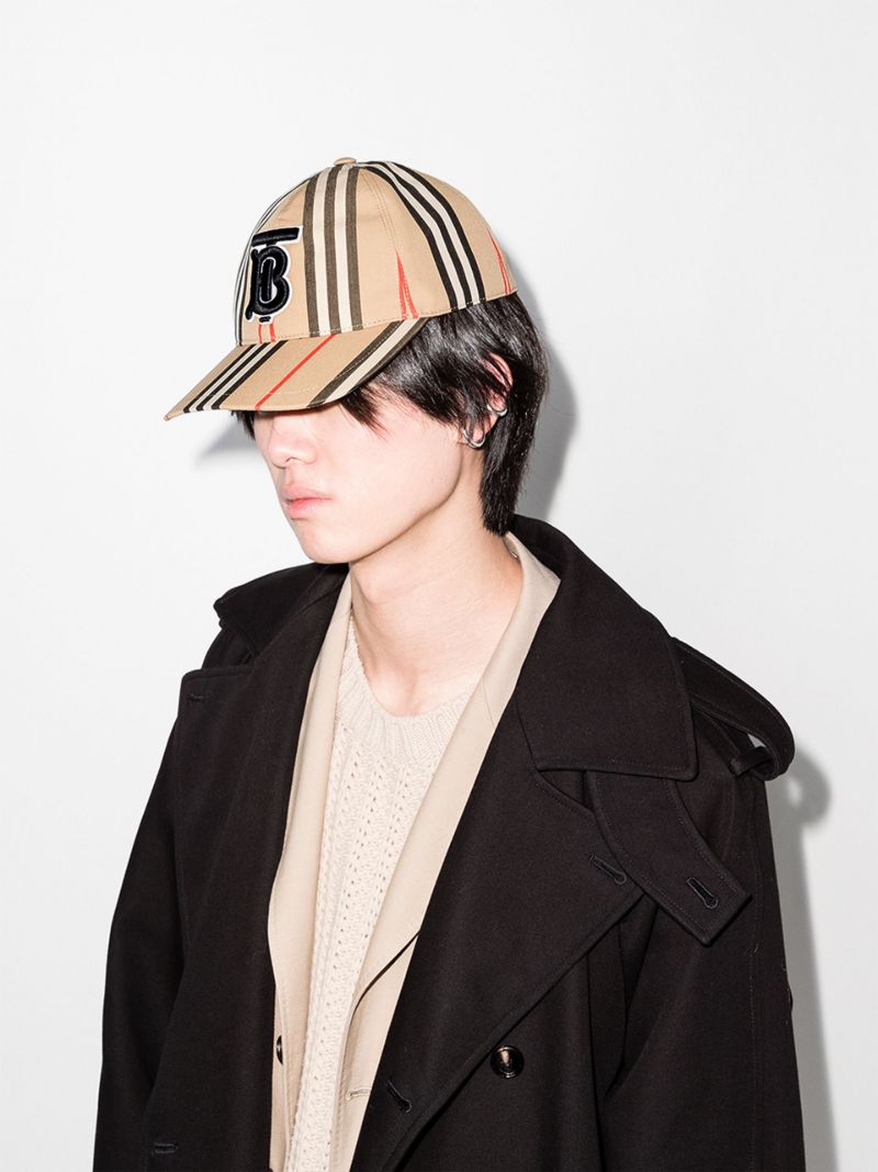 Brown Icon Stripe Baseball Cap