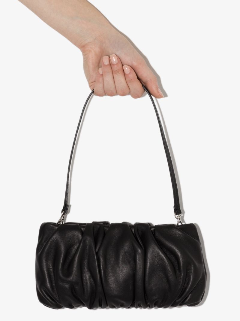 Black Bean Convertible Leather Shoulder Bag