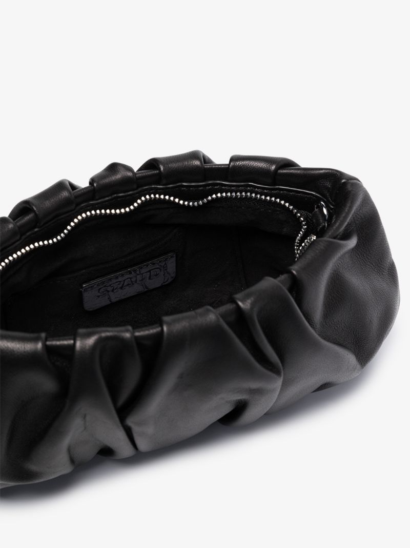 Black Bean Convertible Leather Shoulder Bag