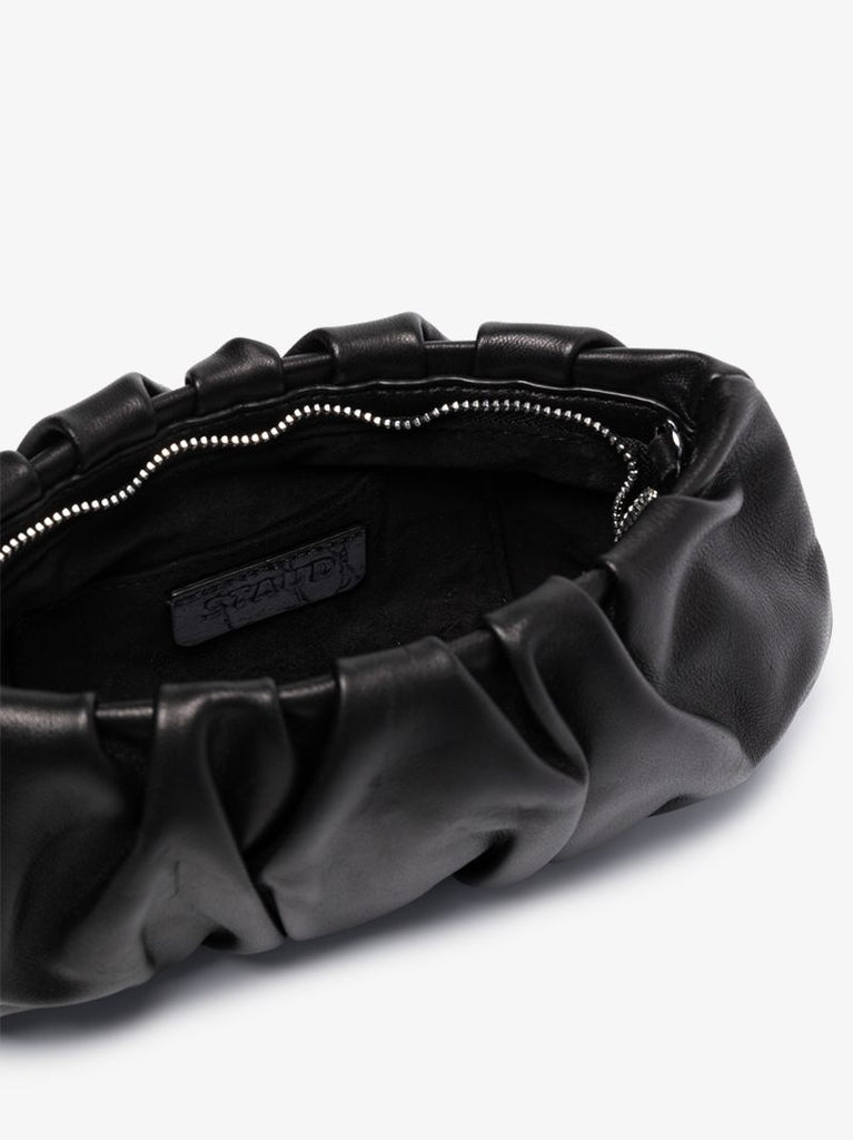 Black Bean Convertible Leather Shoulder Bag