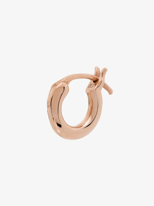 14k Rose Gold Chubby Baby Huggie Earring