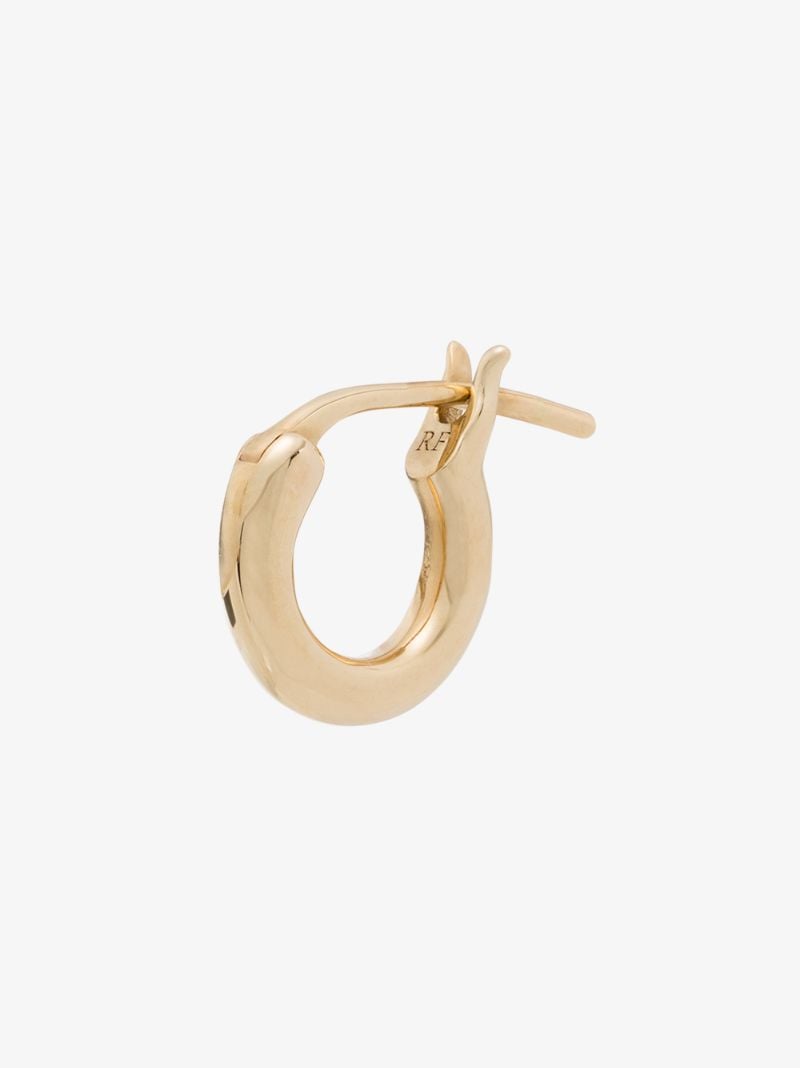 14k Yellow Gold Chubby Baby Huggie Earring