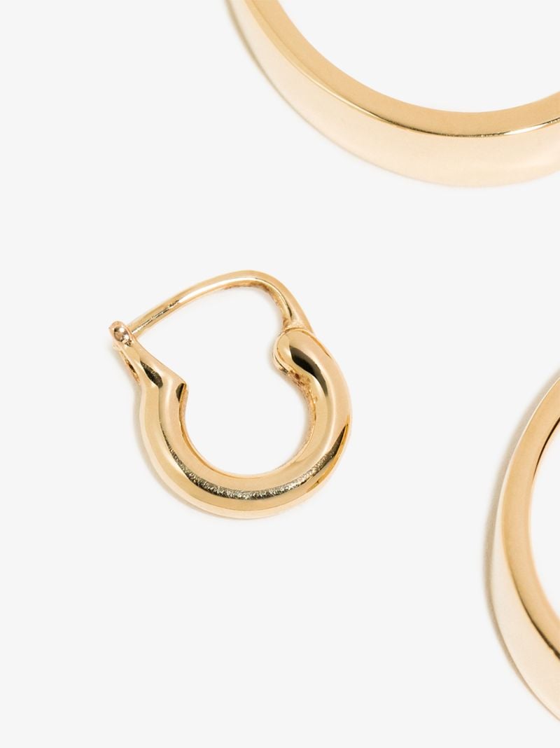 14k Yellow Gold Chubby Baby Huggie Earring