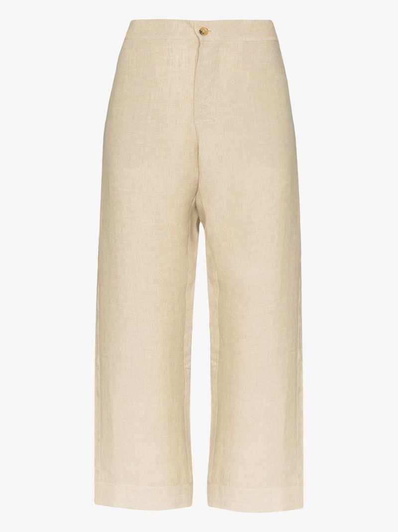 Antibes Wide Leg Linen Trousers