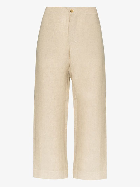 Antibes Wide Leg Linen Trousers