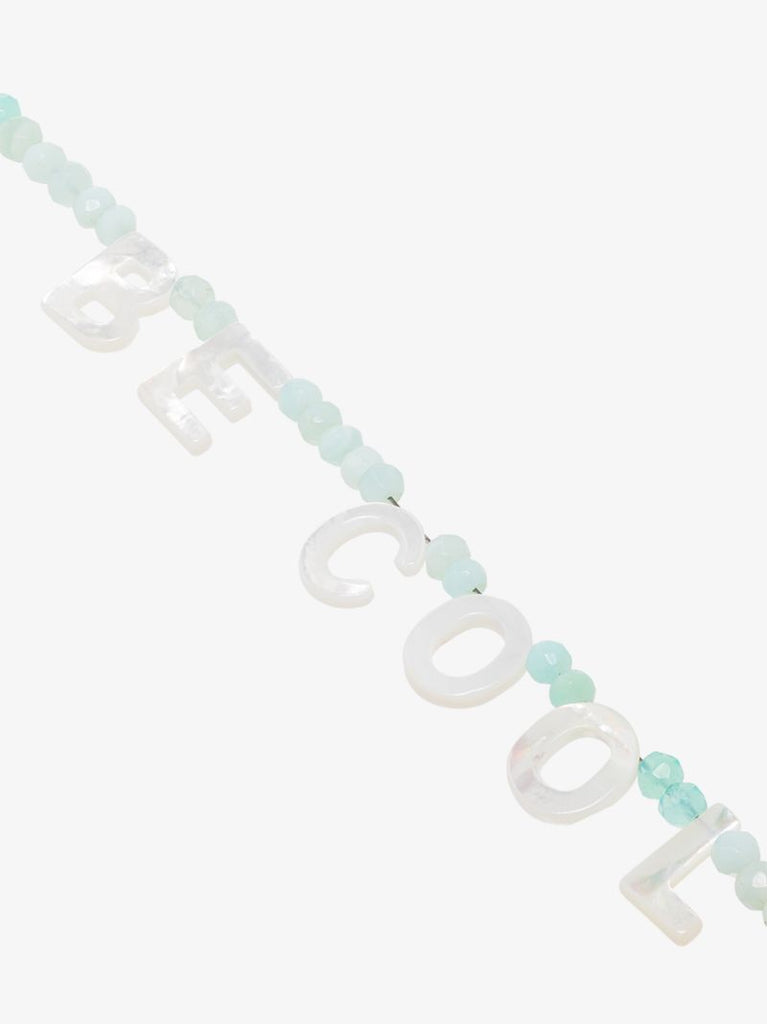 Blue Be Cool Beaded Opal Necklace