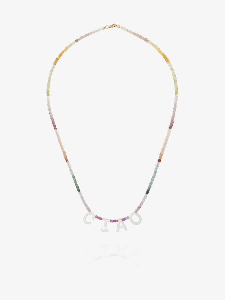 Multicoloured Ciao Beaded Sapphire Necklace
