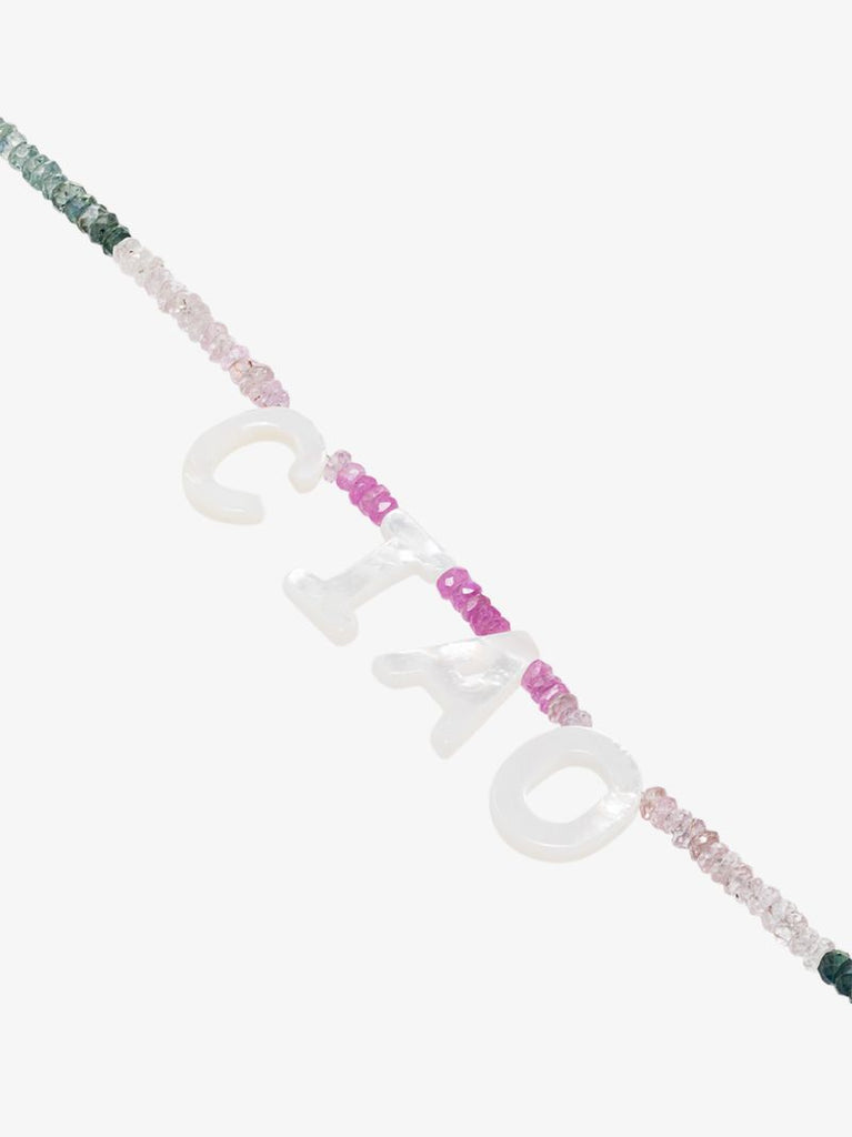 Multicoloured Ciao Beaded Sapphire Necklace