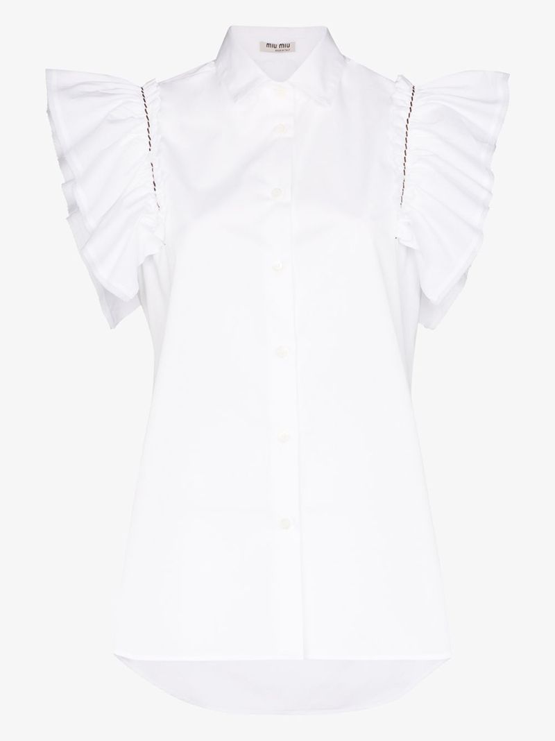 Sleeveless Poplin Blouse