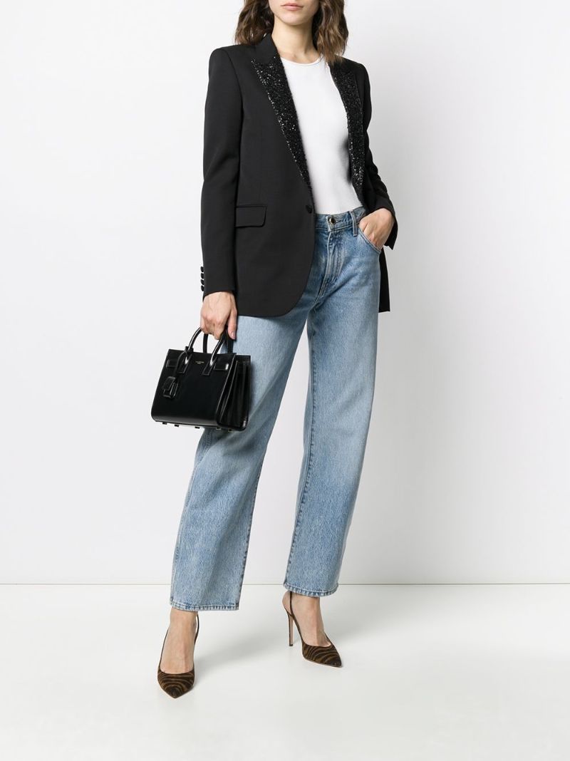 Saint Laurent 398711boo0j1000 Black  Synthetic->carbon