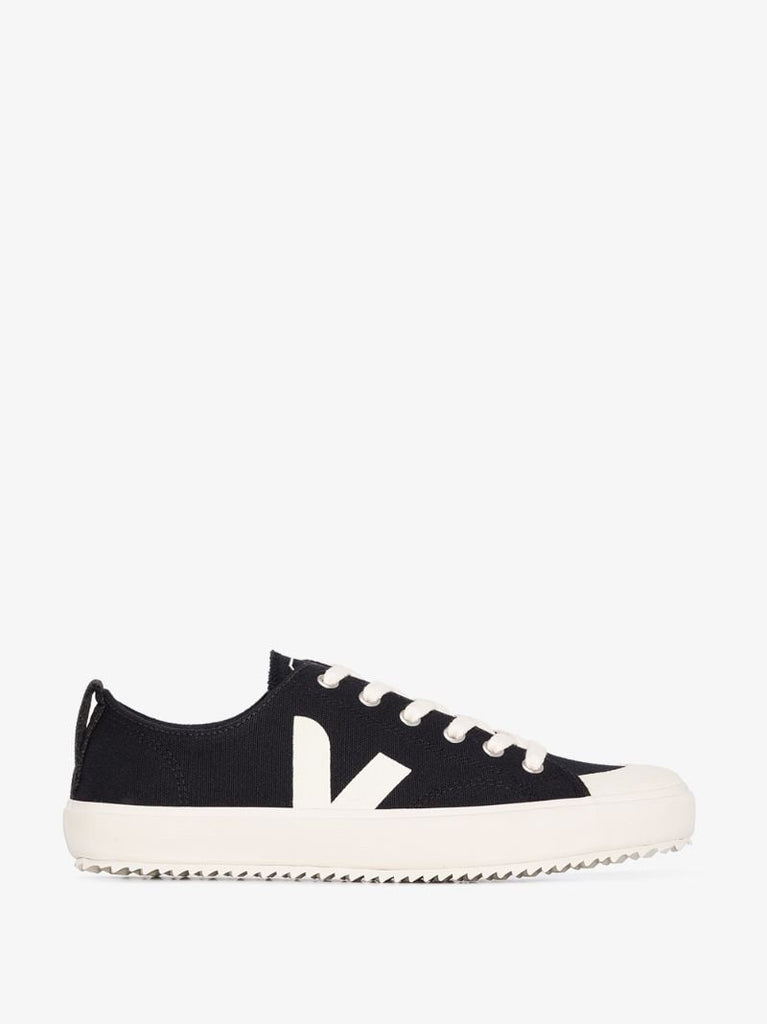 Black Pierre Organic Cotton Canvas Sneakers
