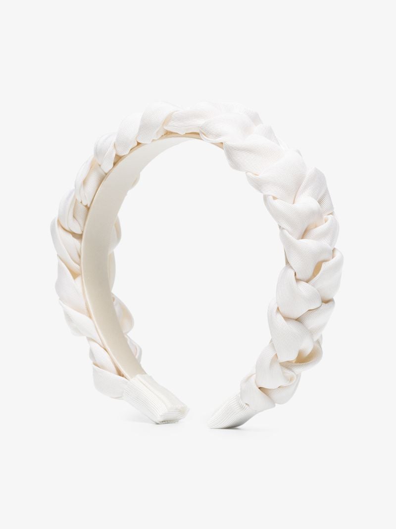 White Lori Woven Headband