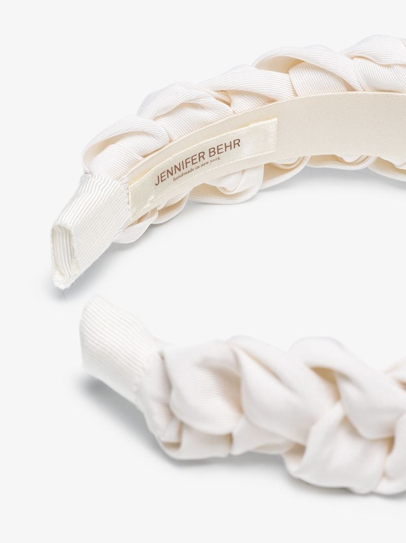 White Lori Woven Headband