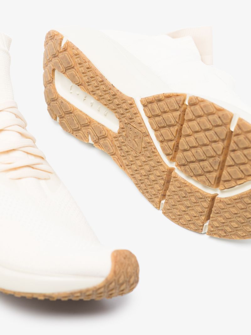 White Sock Knit Sneakers