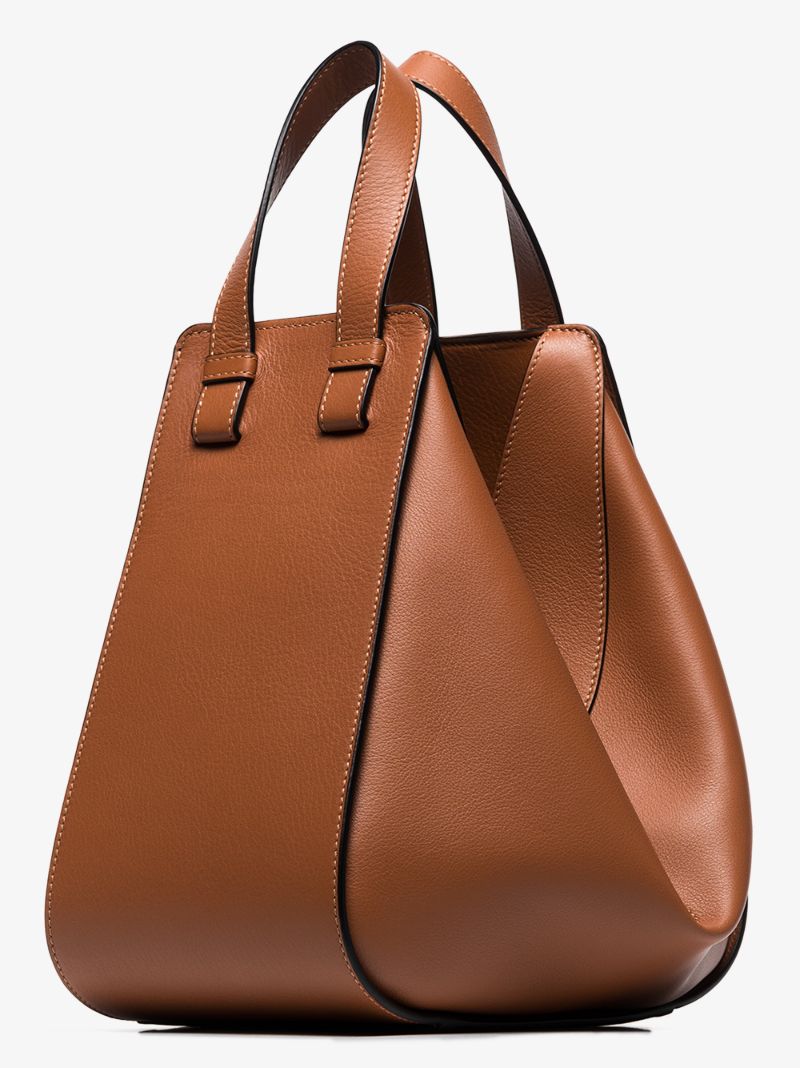 Brown Hammock Small Leather Shoulder Bag