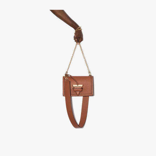 Brown Barcelona Leather Shoulder Bag
