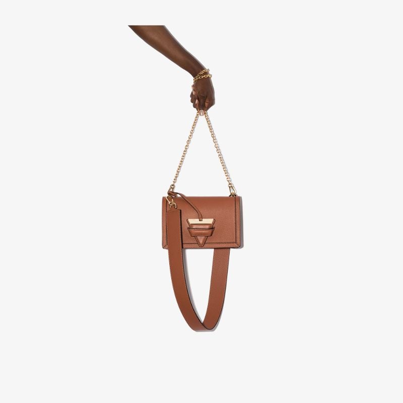 Brown Barcelona Leather Shoulder Bag